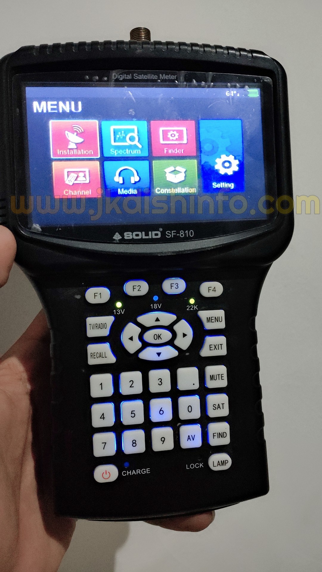 Solid S2 SF 810 Satellite Finder DB Meter