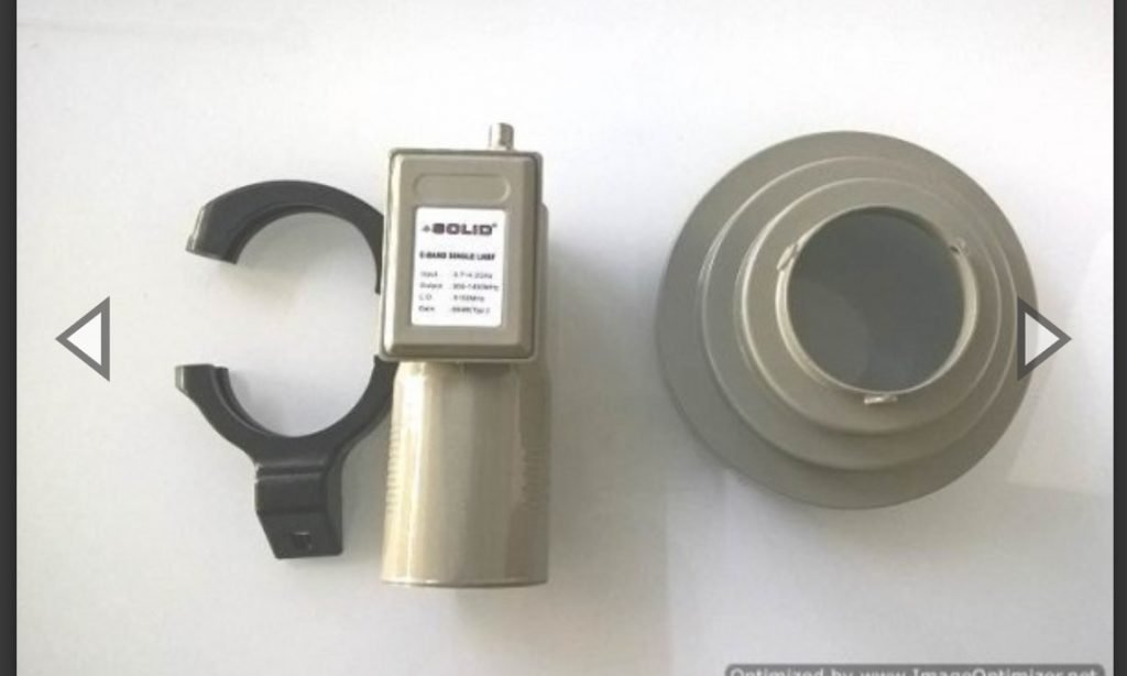 SOLID Ku-CB1 C-Band LNBF with Feedhorn for   offset Ku-Band Dish Antenna