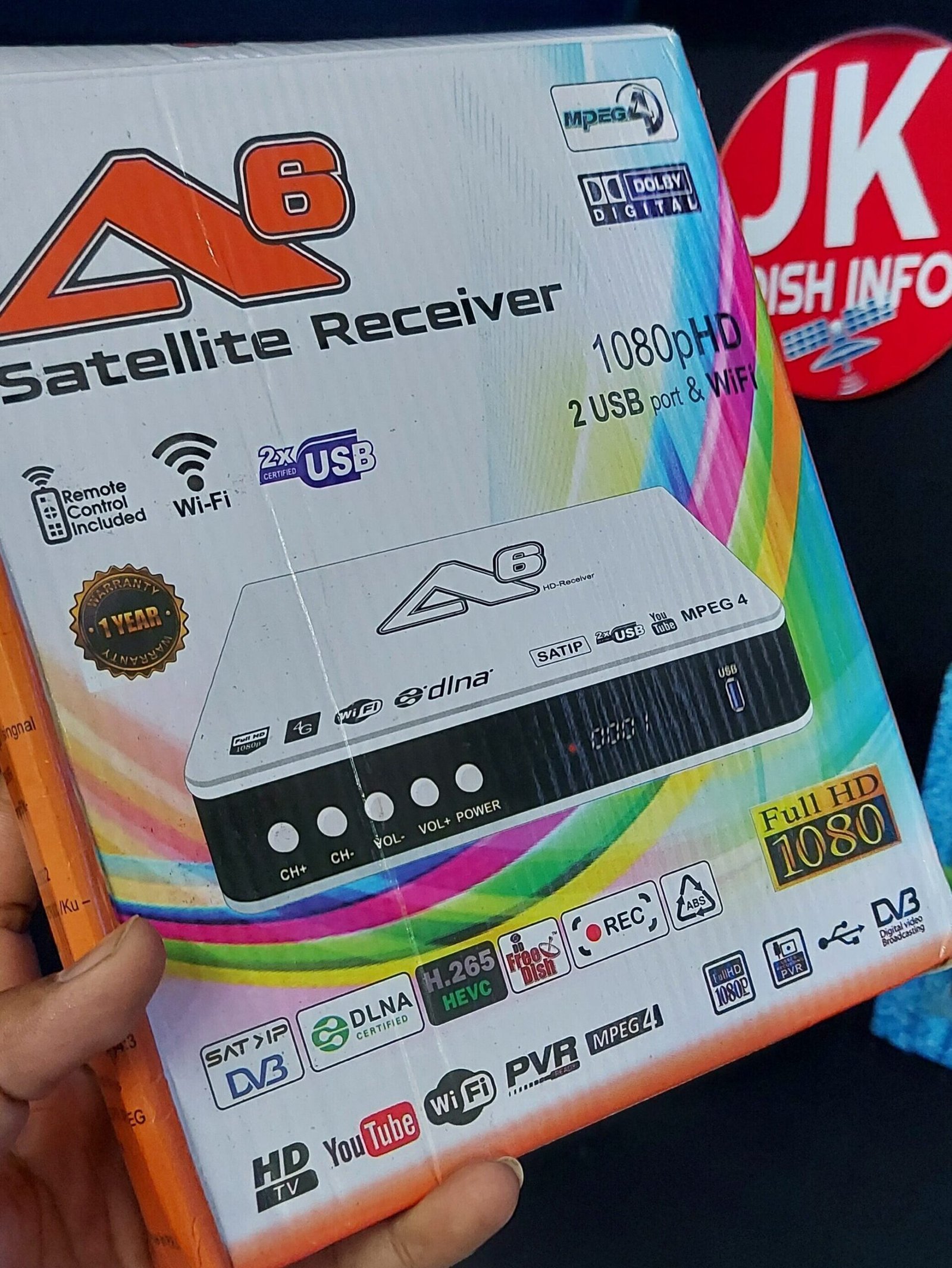 A6 No QR code without L code software Full Dolby Digital audio Support EAC3 FULL WORKINGA6 Full HD MPEG4 Set Top Box
