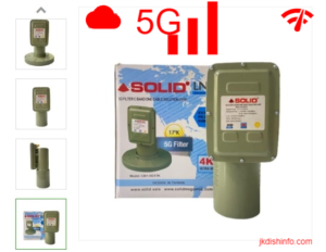 5G Mobile Tower And its Band widths interrupted C-Band Dish signal SOLID 5G Filter C-Band One Cable Solution LNBF