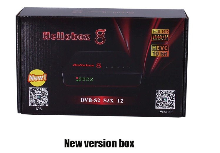 Hellobox 8 (New) DVB-T2 DVB S2 Satellite Receiver DVB S2X H.265