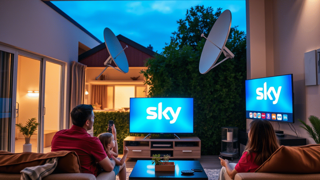 TV channels available via satellite on the SKY platform