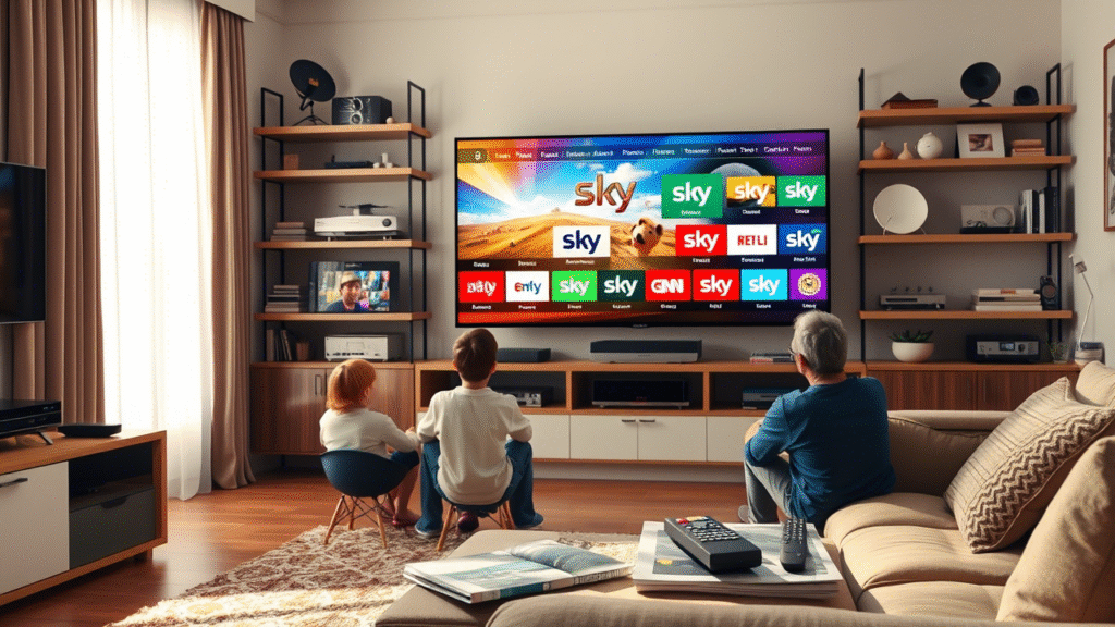TV channels available via satellite on the SKY platform