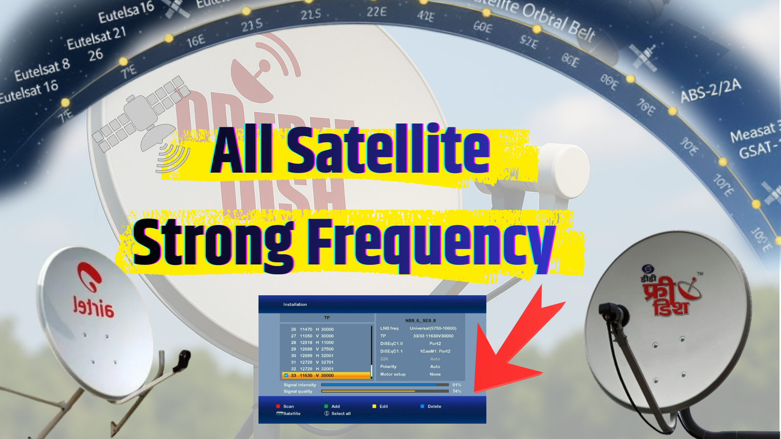 Satellite TP List 2026: All Satellite Frequency