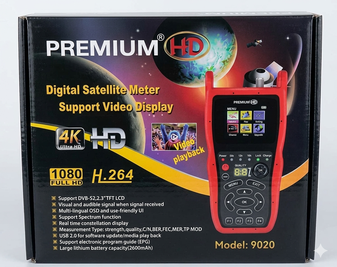 Techtest Satellite Finder Digital Meter High Performance Sat Finder Dvb S2 Satellite Receiver Digital Finder Meter