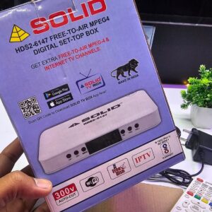 SOLID HDS2-6147 DVB-S2/MPEG-4 FullHD FTA Set-Top Box with SOLID OTT App