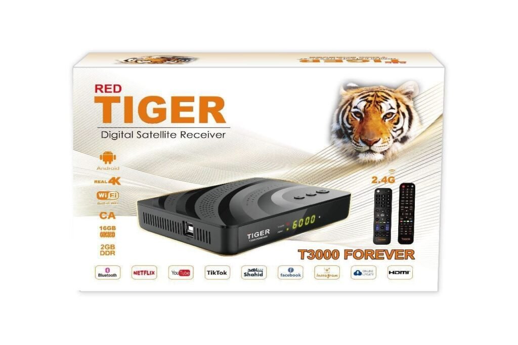 RED TIGER T3000 FOREVER ANDROID + S2 Digital Satellite Receiver