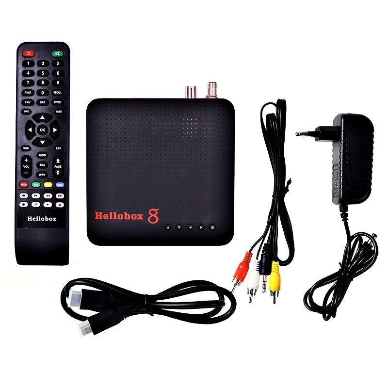New Hellobox 8 receiver satellite DVB-T2 DVB S2 Combo TV Receiver 5