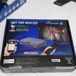 Catvision FreeDish Set Top Box with WiFi | Inbuilt Wi-Fi | Cast on Mobile | COD