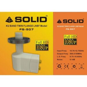 SOLID FS-507 Ku-Band LNB for Prime Focus Dish Antenna – Twin Out
