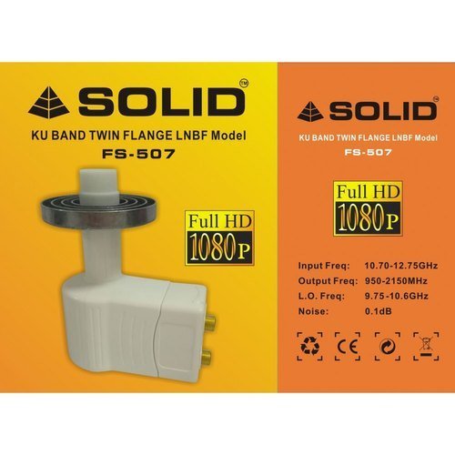 SOLID FS-507 Ku-Band LNB for Prime Focus Dish Antenna - Twin Out 2