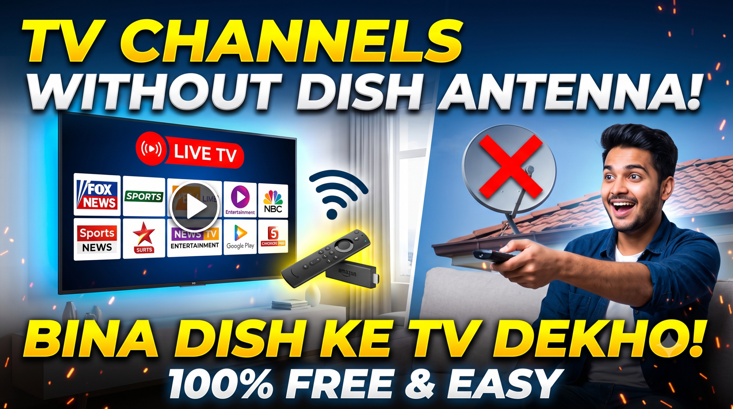 TV Channels Without Dish Antenna